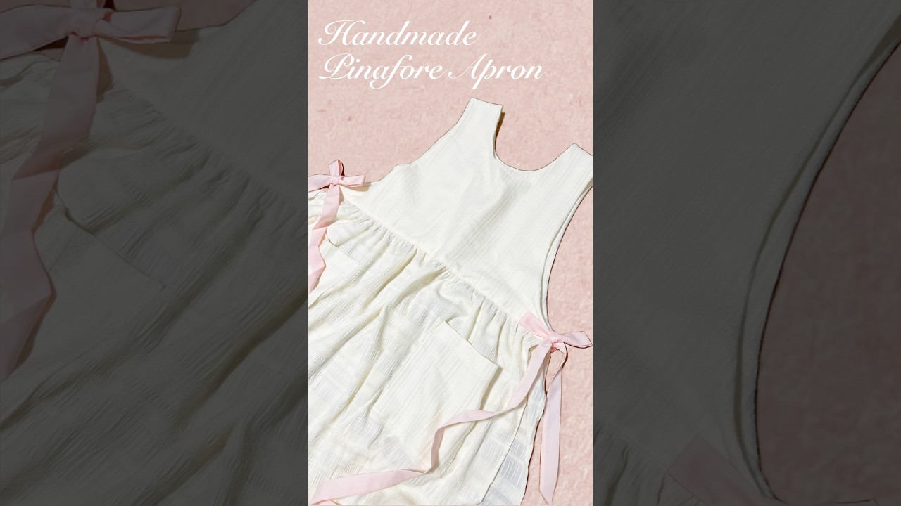 Making lovely pinafore apron. #apron #pinafore #aprondress #handmade #sewing #sewingprojects