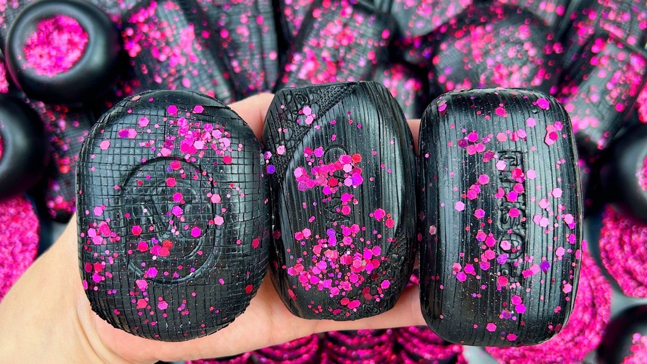 @AllaAsmr Compilation set★ASMR SOAP★Crushing soap★Cutting soap cubes★FOAM&GLITTER&STARCH★​⁠