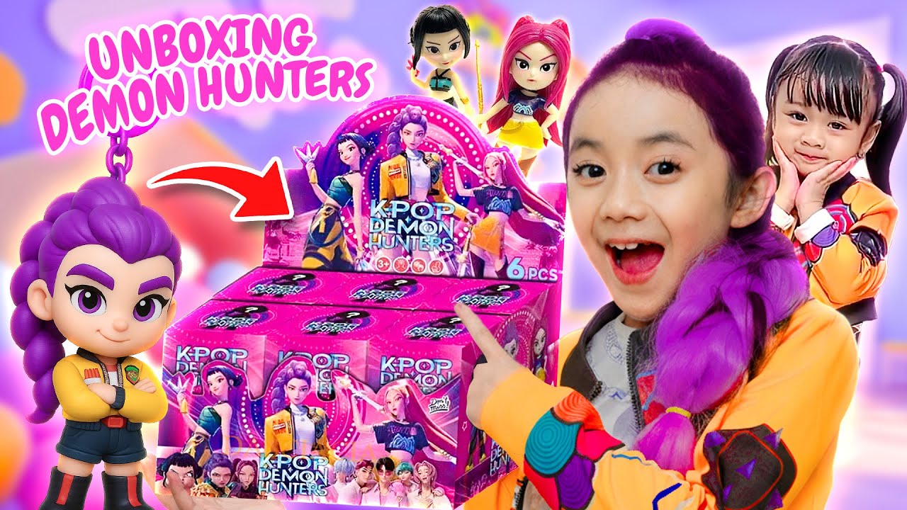 SAMANTHA AUDREY UNBOXING BLIND BOX KPOP DEMON HUNTER 🥰 DAPET SEMUA KARAKTER HUNTRIX ‼️