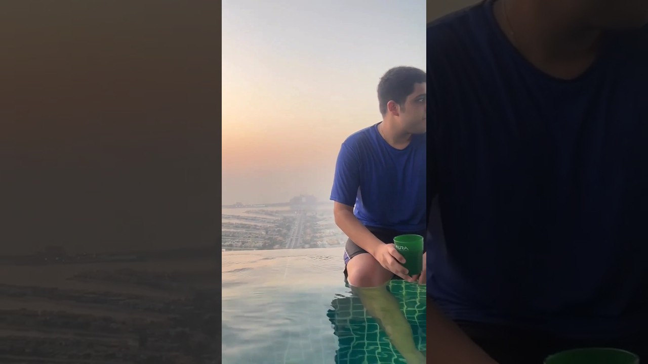 World's Highest Infinity Pool #highest #dubai #habibi