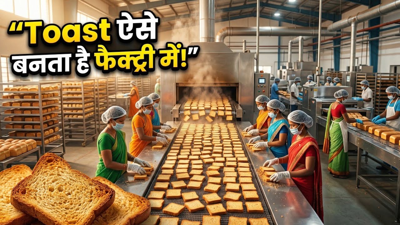 फैक्ट्री के अंदर: टोस्ट बनने का पूरा प्रोसेस