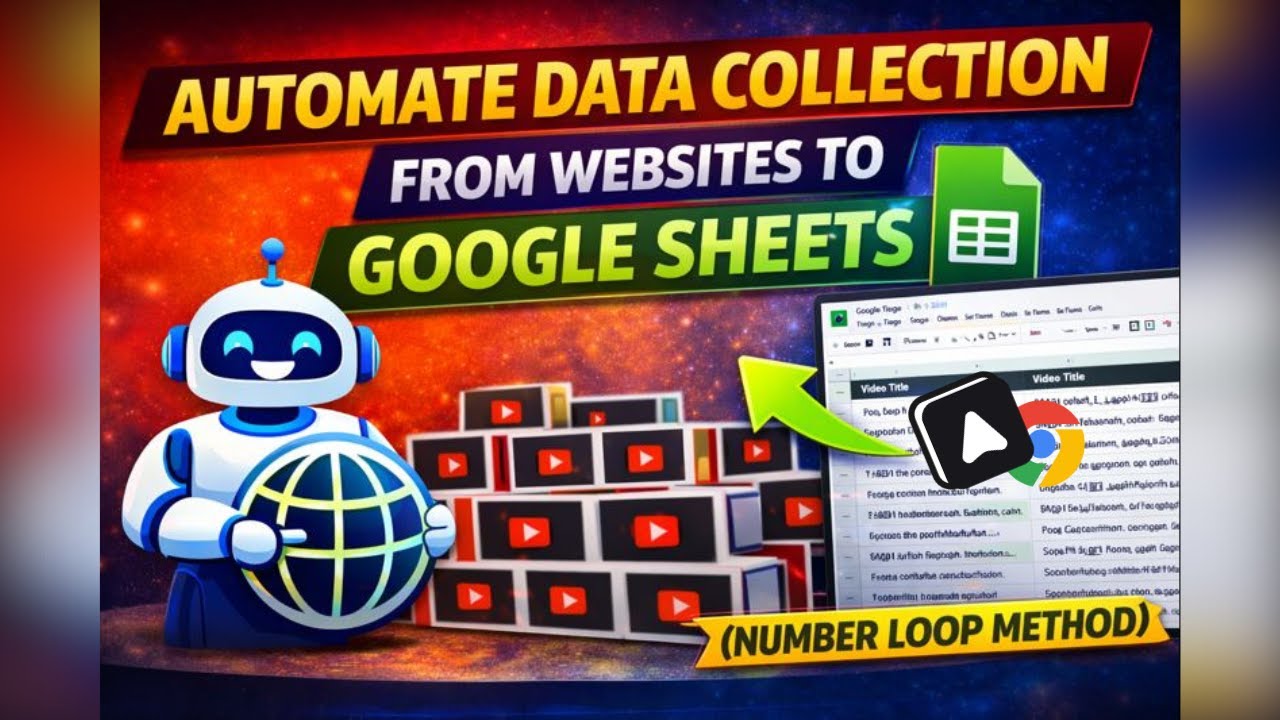 Automate Data Collection from Websites to Google Sheets (Number Loop Method)