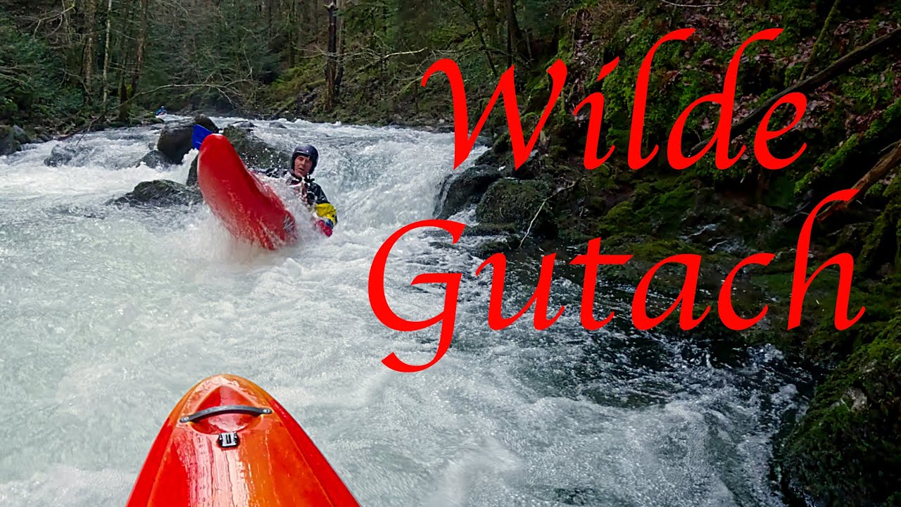 Kayak fahren auf der Wilden Gutach Dez 2023