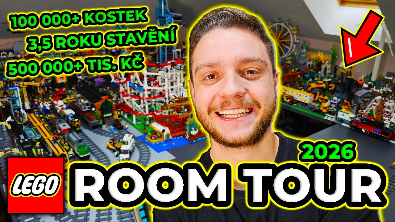 OBŘÍ LEGO ROOM TOUR 2026 - MOJE KOMPLETNÍ SBÍRKA! 😳