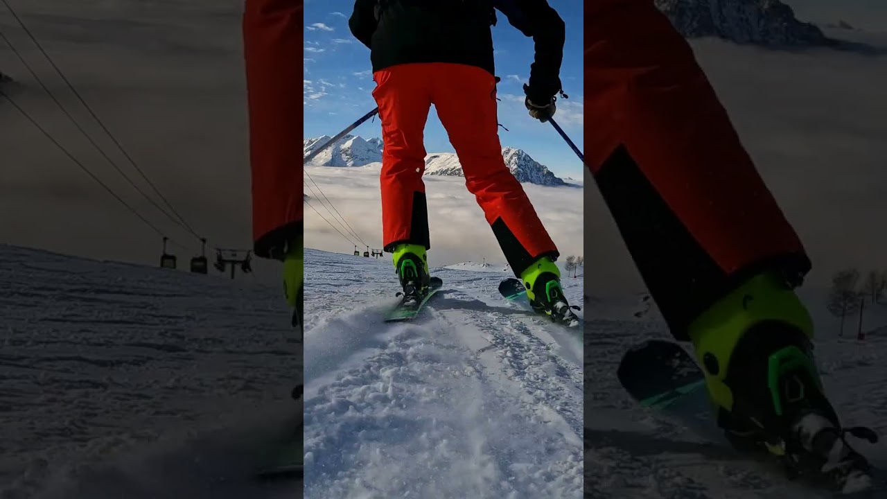 Alpe d'Huez 2023, snow and party. #shorts #alpedhuez #skiing #snow #party