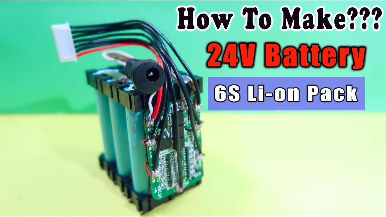 How To Make 24V RECHARGEABLE BATTERY Pack