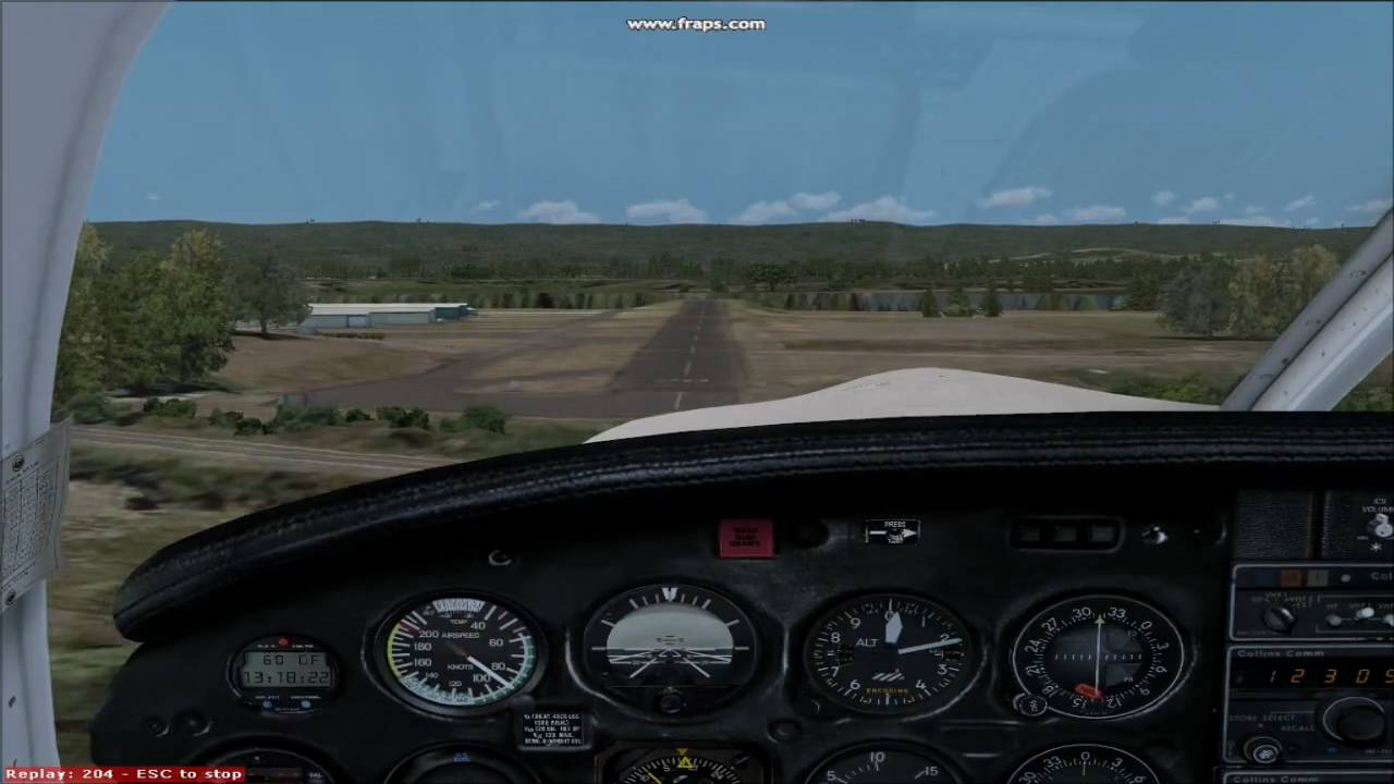 Piper PA32R Saratoga Landing at Stark's Twin Oaks Airpark (7S3) (Cockpit View)
