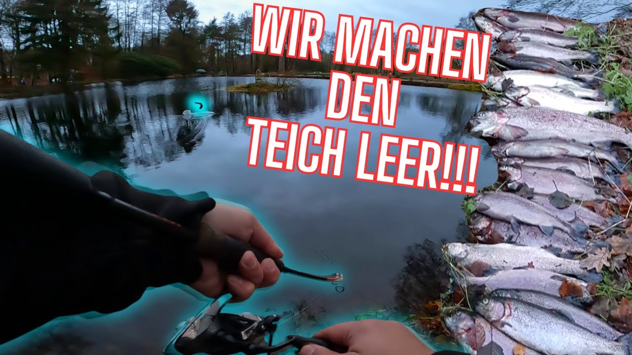 Wir machen den Teich leer, DIESER Spoon rasiert alles und bringt Forellen Angelpark Lüneburger Heide