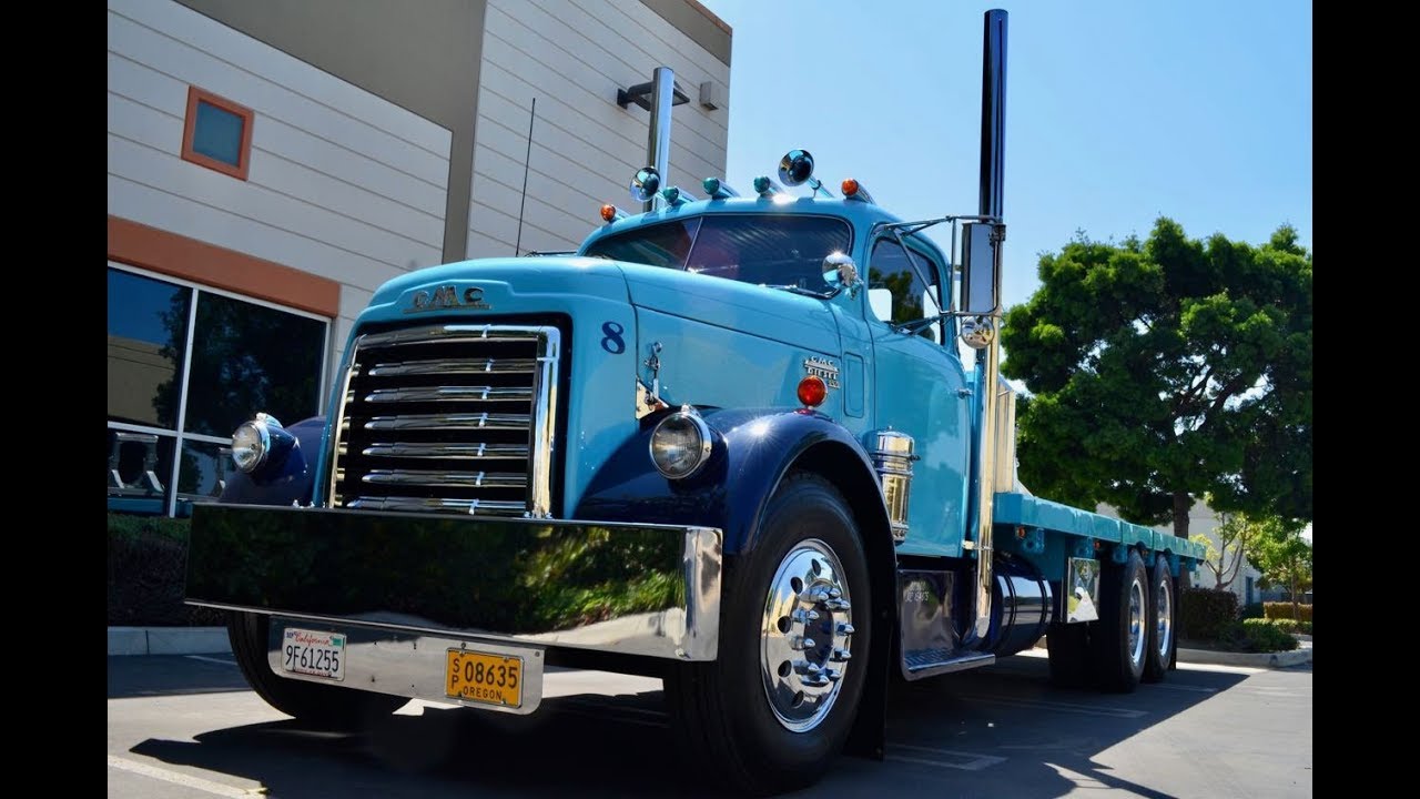 SOLD: 1951 GMC 950 Tractor w/1943 Weber Hay Hauler Trailer CA