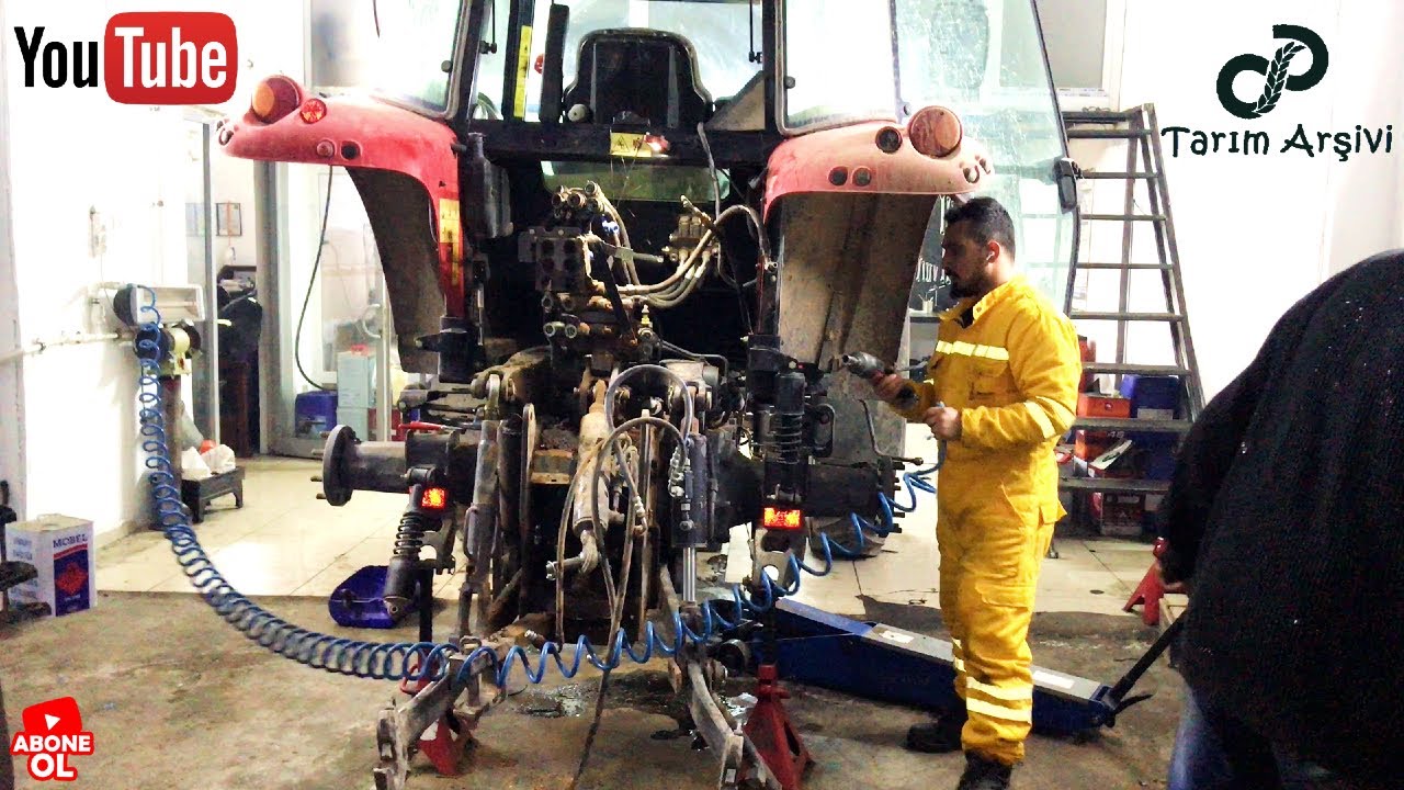 Hiç Böyle Görmediniz !! Çekiştirme Sonucu Yay Kıran  Massey Ferguson 5450 Dyna 4 Tamir Bölümü