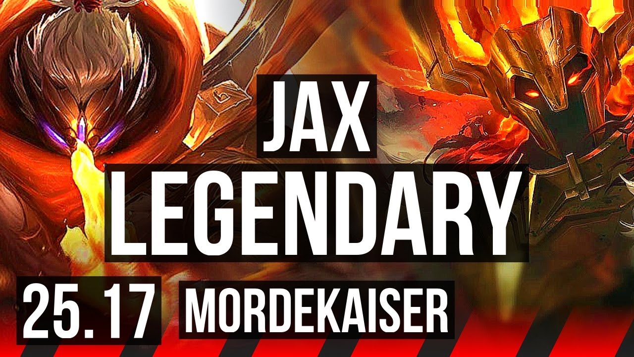 JAX vs MORDEKAISER (TOP) | 9/0/3, Legendary | KR Master | 25.17