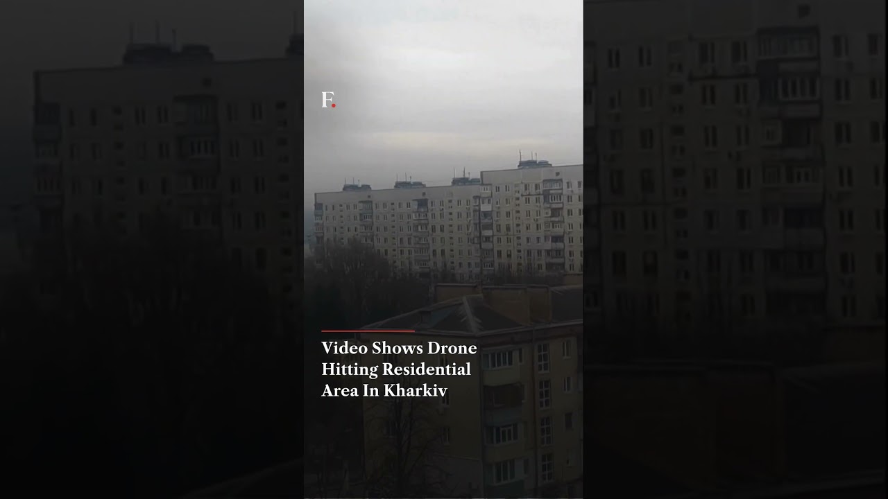 #FirstpostNews: Video Captures Drone Striking Residential Area In Kharkiv | N18G