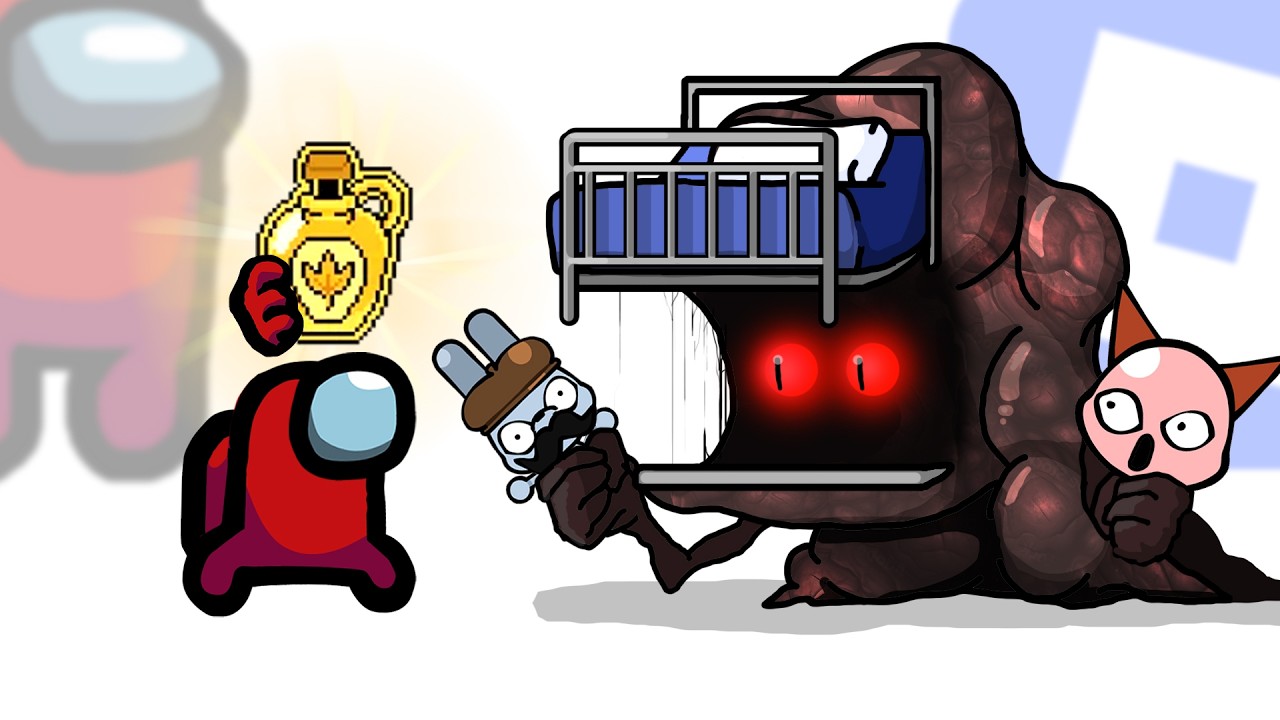 Mini Crewmate Kills Creepy ANIMAL HOSPITAL Characters | Among Us