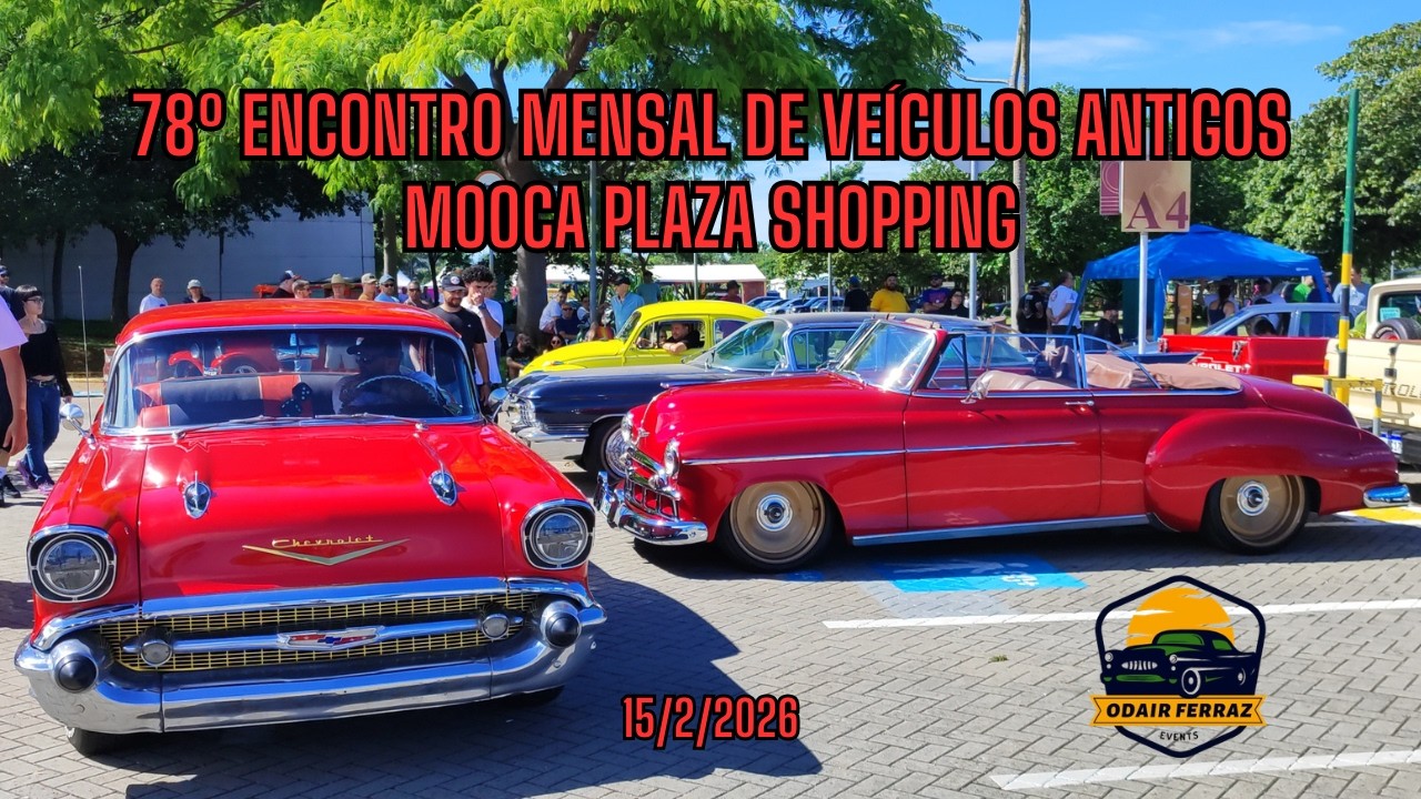 78-я встреча классических автомобилей, магазины Mooca Plaza – Сан-Паулу/СП – 15 февраля 2026 г.