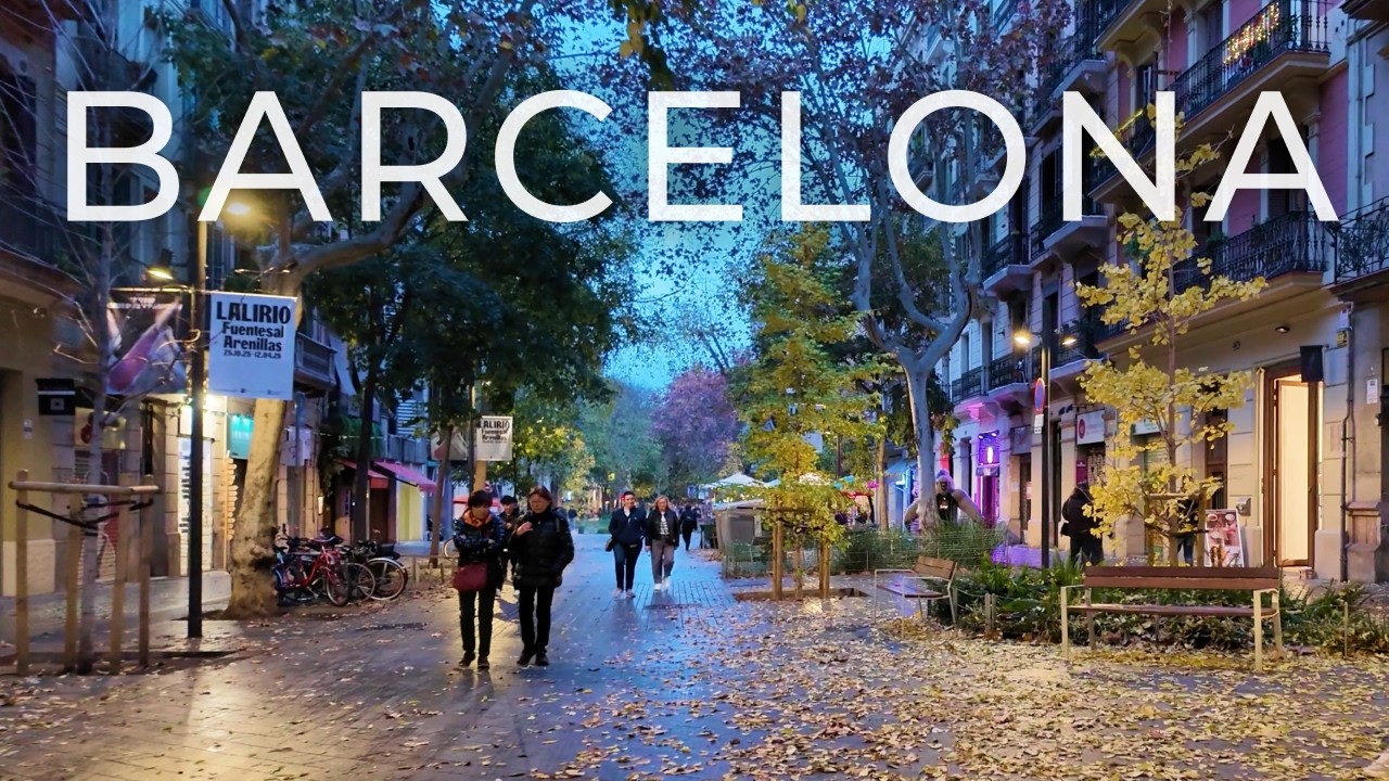 Evening Walk in Barcelona, Spain 🇪🇸 Vila de Grácia to El Raval
