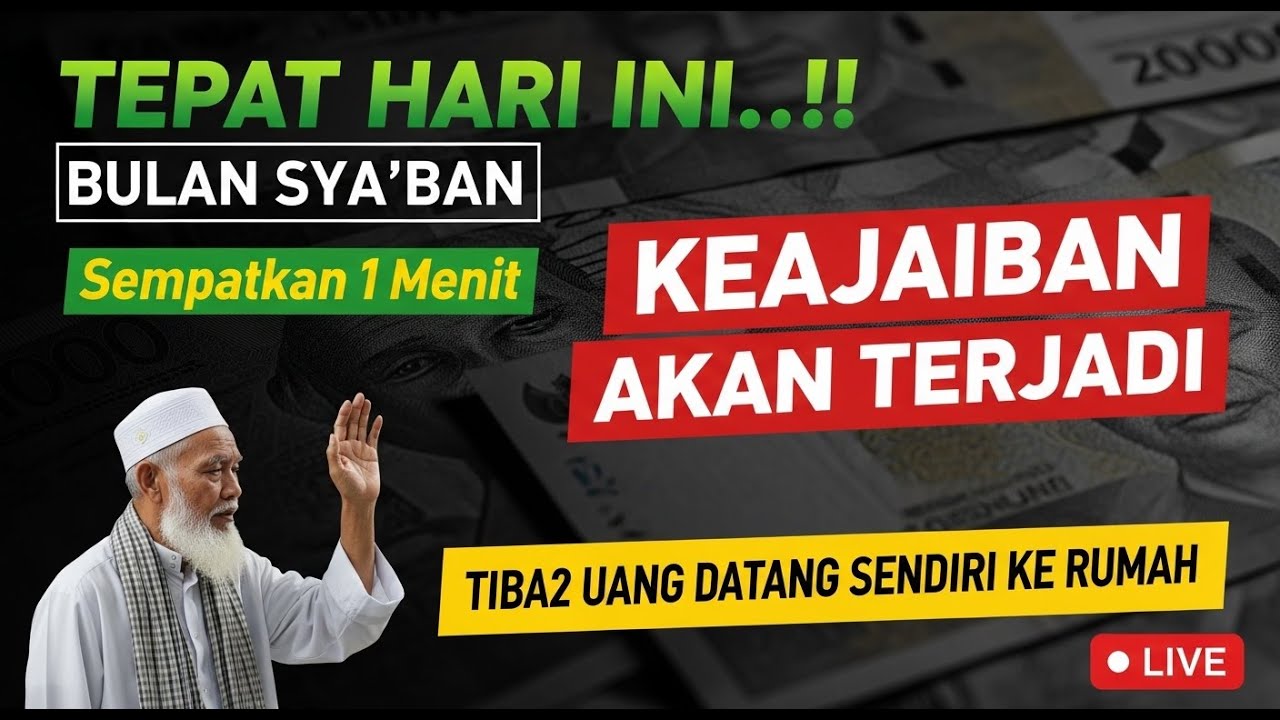 SHOLAWAT DI BULAN SYA'BAN 1447 H / DENGARKAN 10 MENIT HIDUP MENJADI TENANG DAN REZEKI MENGALIR