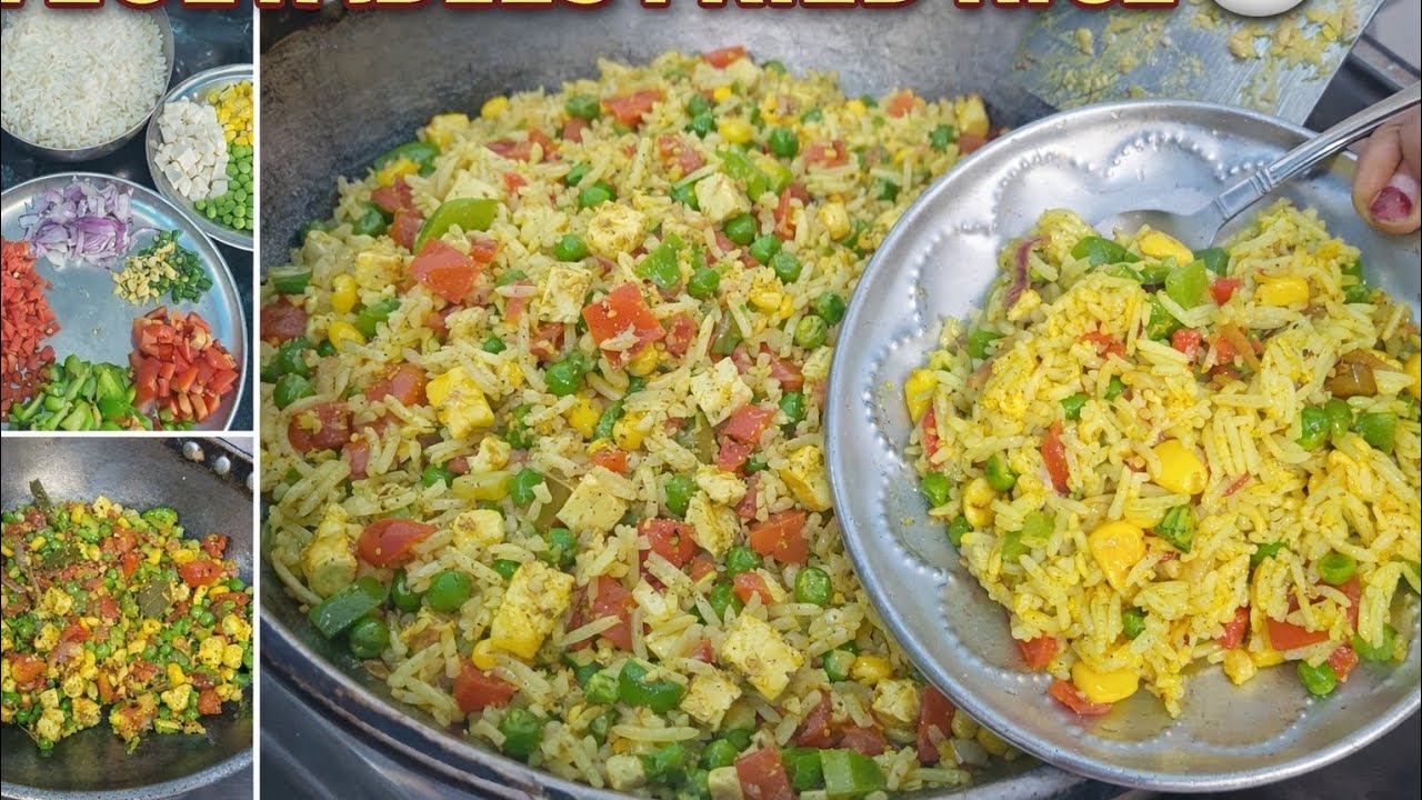 2 minutes fried rice 🍚 😋 is ready vegetables fried rice 