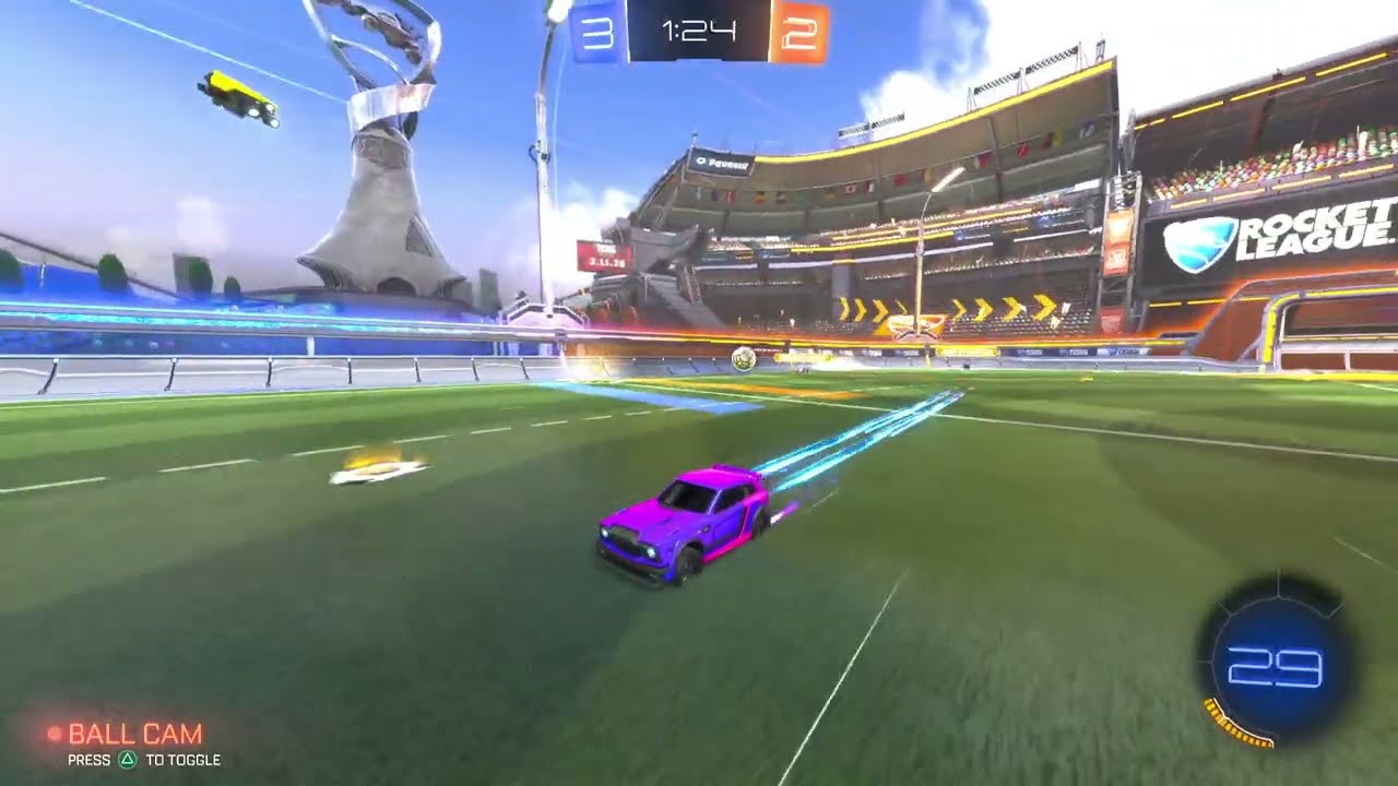 Rocket League 1v2. I was being a lil toxic😅
