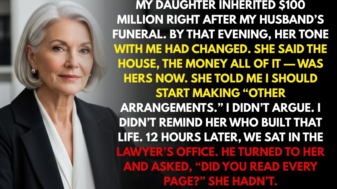 My Daughter Thought She Inherited $100 Million — Until the Lawyer Read the Last Page