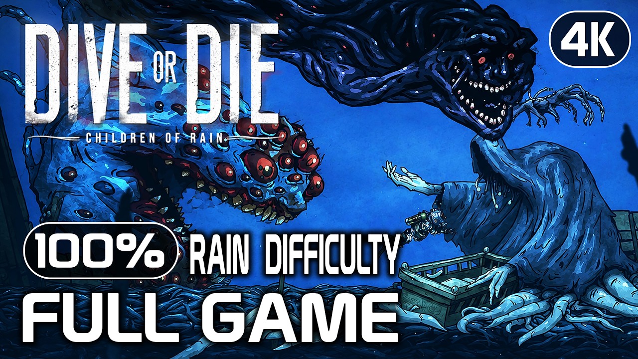 DIVE or DIE Children of Rain | Full Game - 100% | RAIN - HARDEST DIFFICULTY | No Commentary