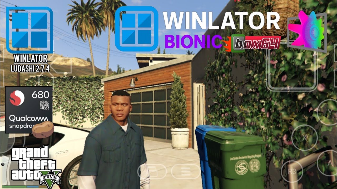 GTA V 15 GB LITE Low end|Winlator Ludashi 2.7.4