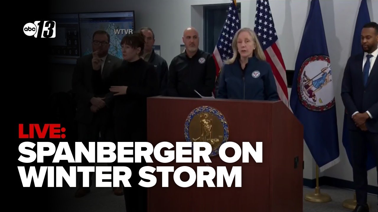 LIVE: Governor Spanberger updates on Virginia storm response