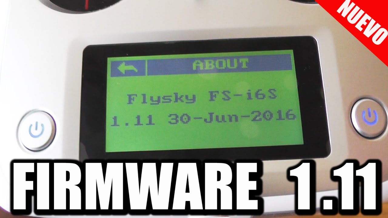 FLYSKY FS-I6S 2.4G ACTUALIZACIÓN FIRMWARE