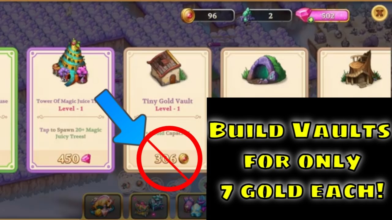 How-to: Get High Gold Storage For Lower Cost in Merge Adventure
