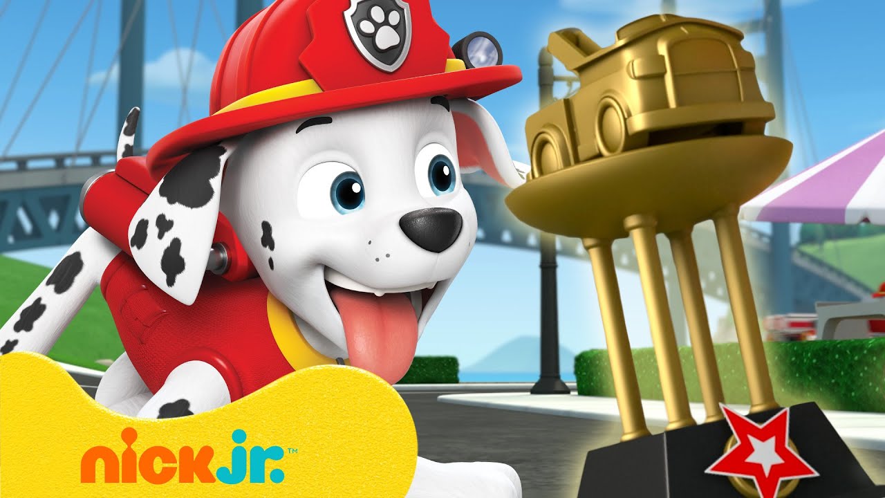 PAW Patrol Маршалл выигрывает гонку пожарных! 🏆 10 минут | Nick Jr.