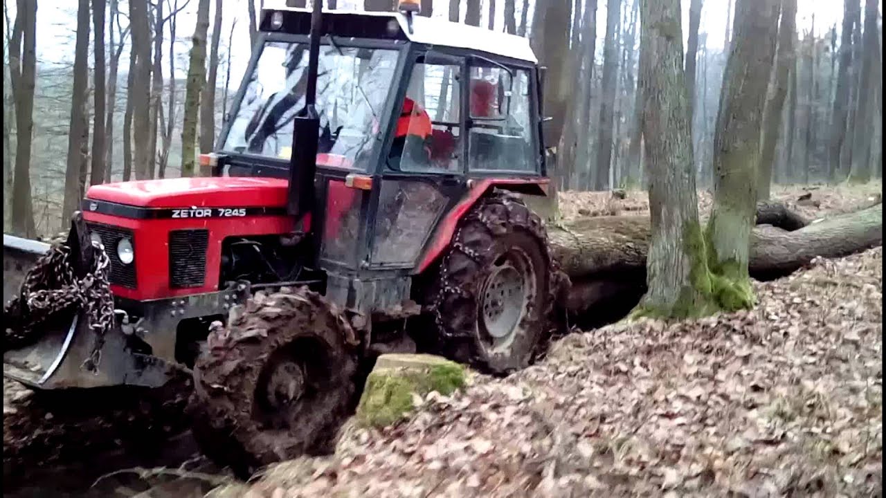 Zetor 7245 ukt ťažba dreva
