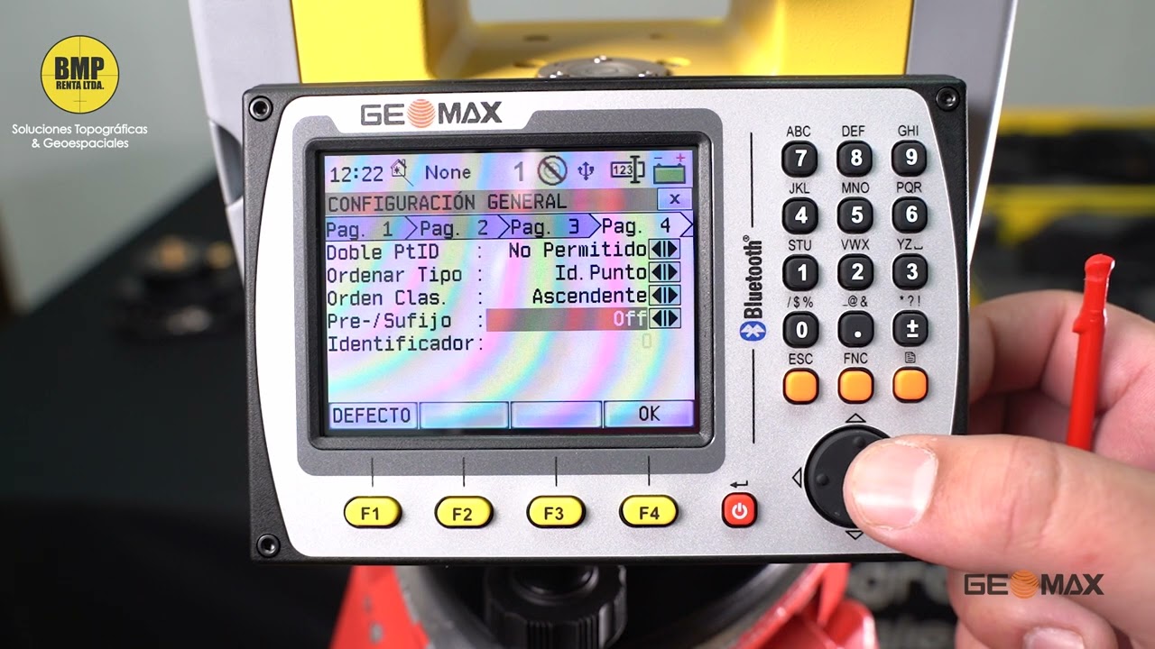 Tutorial Estación Geomax Zoom 50 - Configuración de la estación