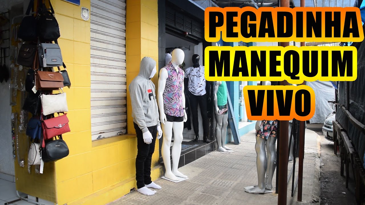 PEGADINHA MANEQUIM VIVO - ASSUSTANDO PESSOAS - Mannequin Prank #4