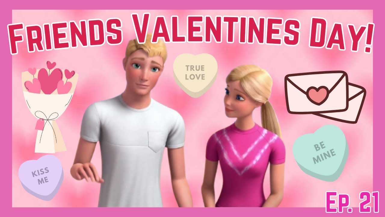 EP 21. FRIENDS VALENTINES DAY!!! + Party | Barbie Dreamhouse Adventures App