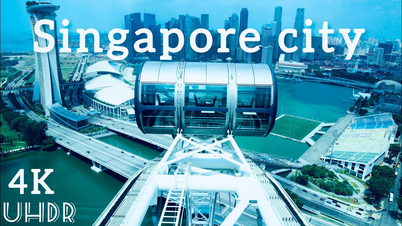 Singapore Beautiful City 4k UHDR Video Music || Relaxing Music Video