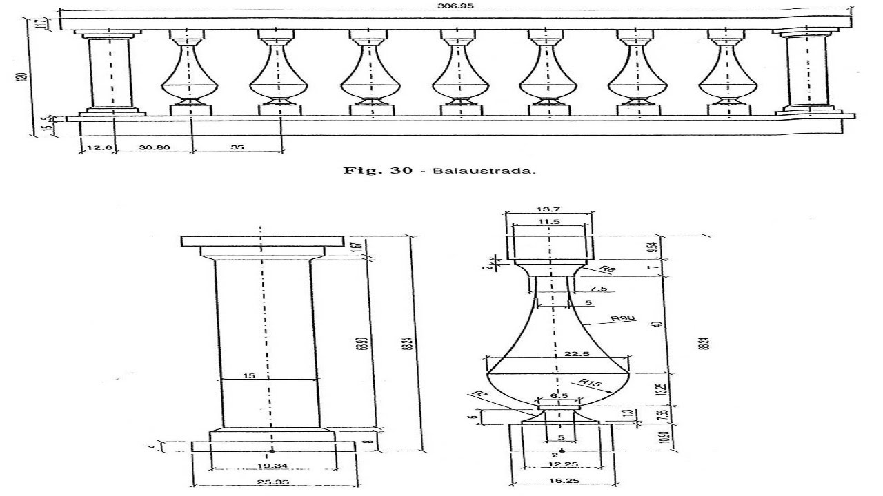 🔵 Arquitectura en AutoCAD 2D - Dibujo de BALAUSTRADA en AutoCAD 2D - EXPLICADO PASO A PASO