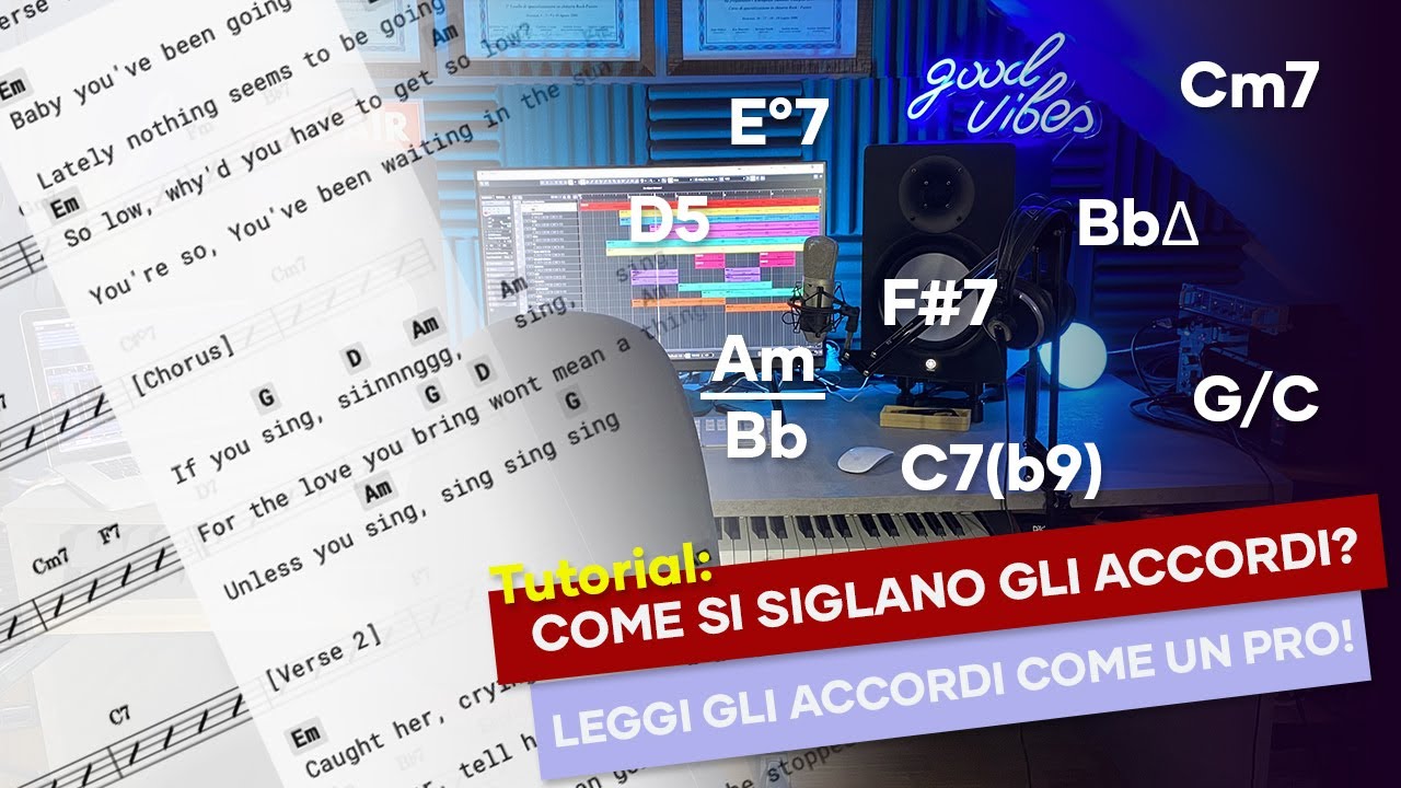 COME SI SIGLANO GLI ACCORDI? Leggi e scrivi gli accordi come un pro!
