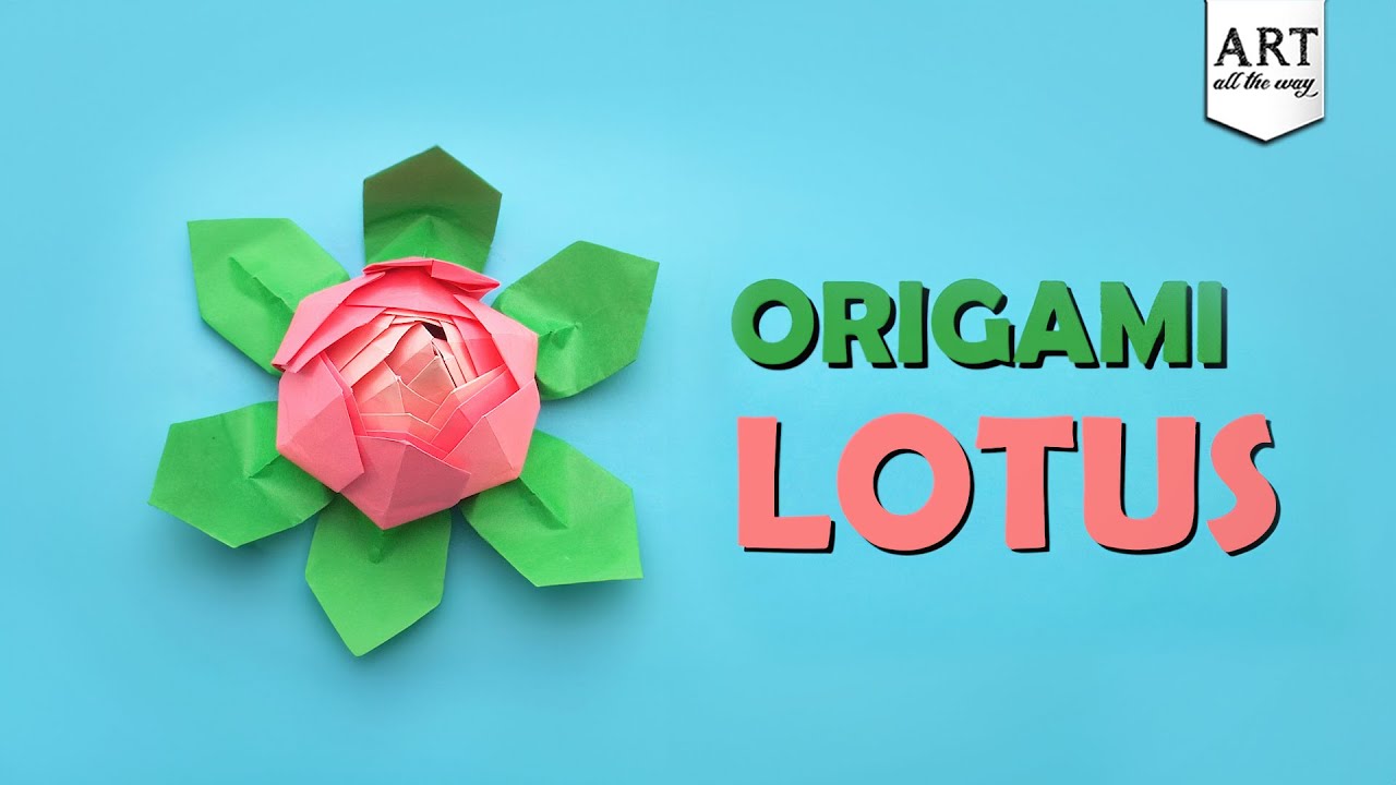 Origami Lotus Flower | Easy Paper Lotus Tutorial | DIY Flower Craft for all