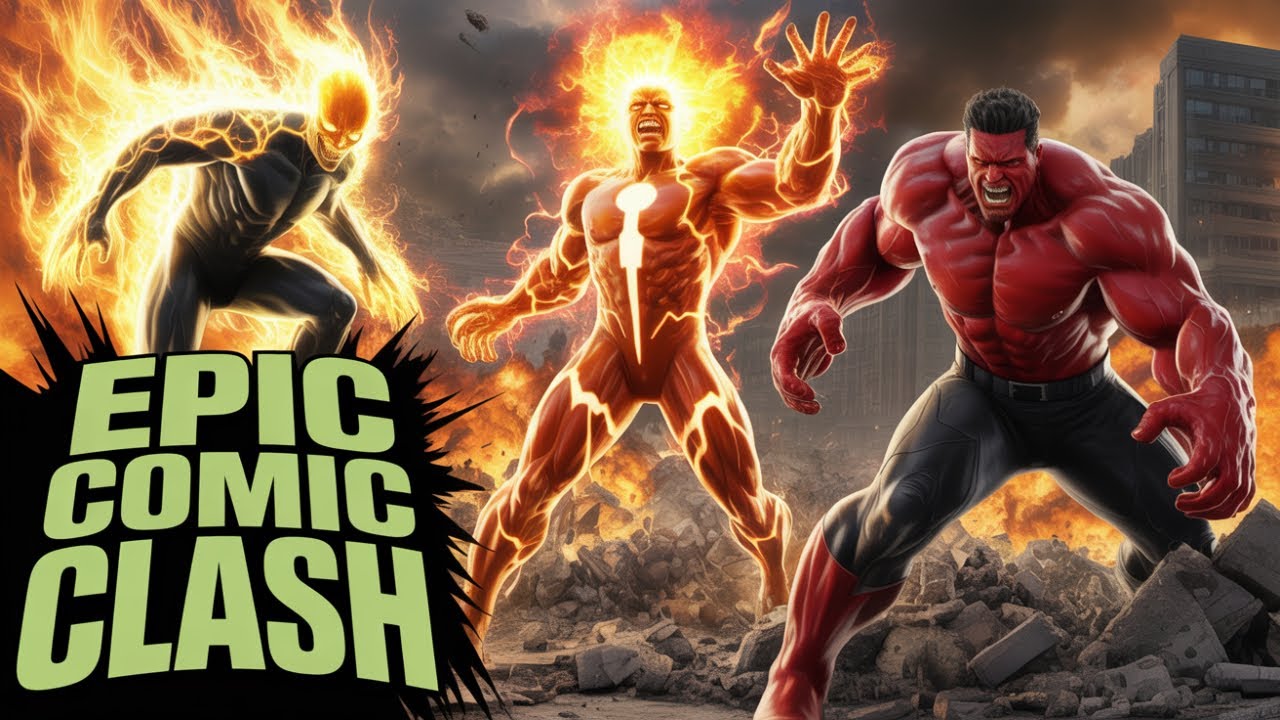 Ghost Rider vs Red Hulk vs Firestorm - Who's the Strongest?