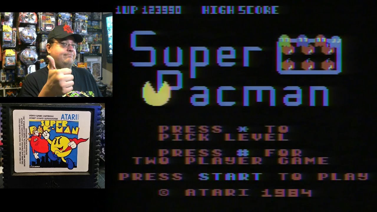 Super Pac-Man for Atari 5200 - game play
