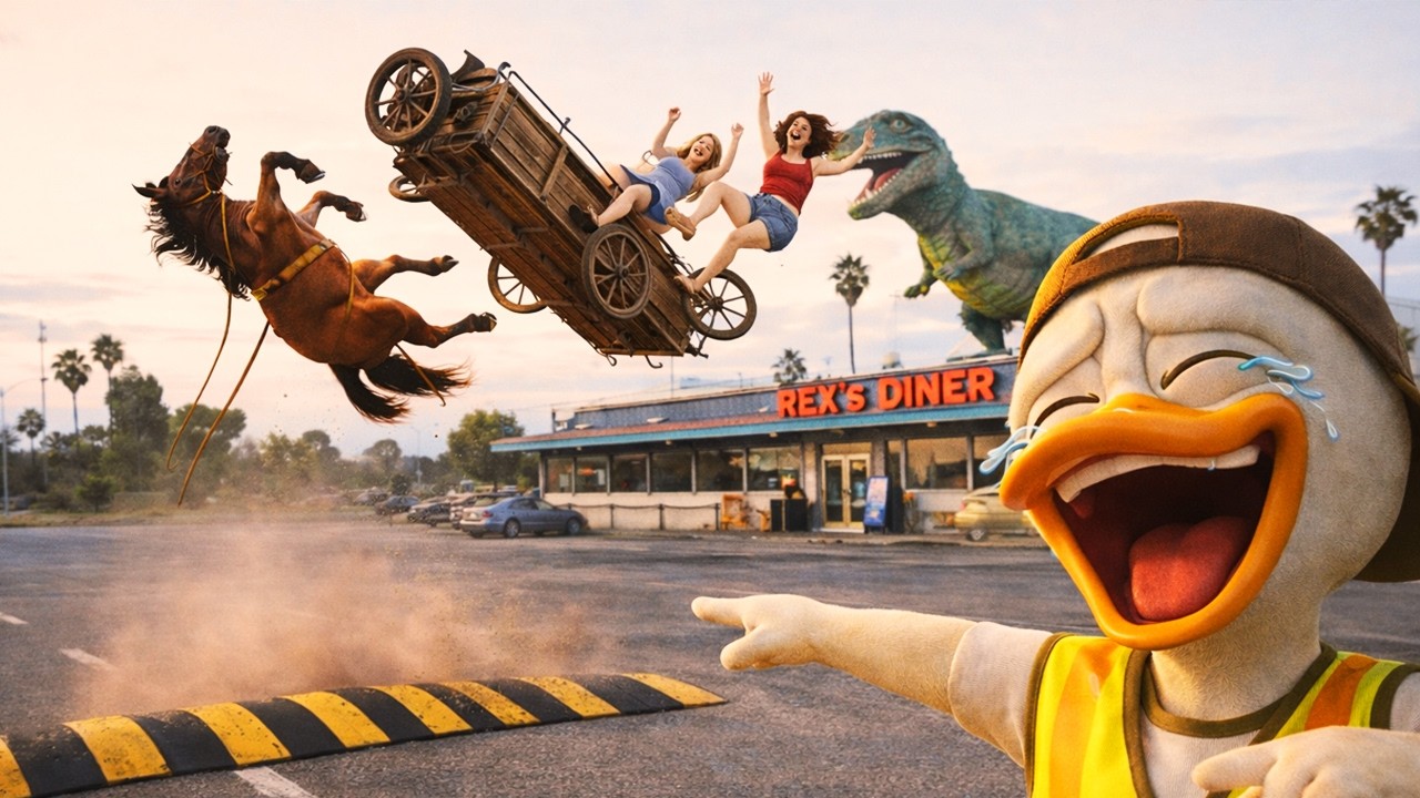&iexcl;Salieron volando por este lomo de toro! - El pato en GTA 5