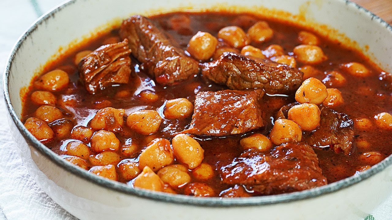 GARBANZOS AL ESTILO TURCO DELICIOSOS! UNA COMIDA QUE ALIMENTA EL CUERPO Y EL ALMA ¡Y RINDE MUCHO!
