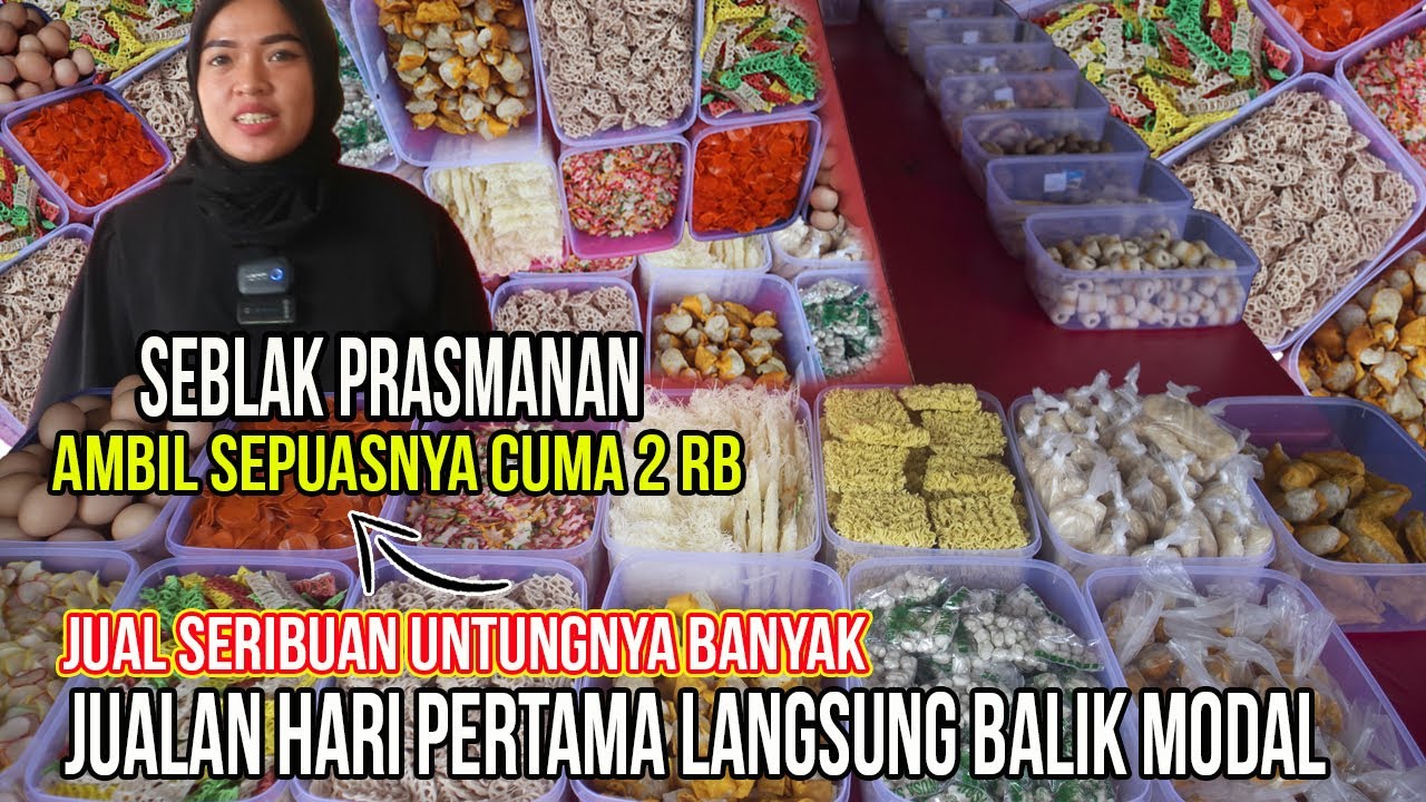 SEBLAK PRASMANAN AMBIL SEPUASNYA  SAMPAI KENYANG CUMA RP.1000 ?  SEBLAK 99 MACAM CUMA SERIBUAN