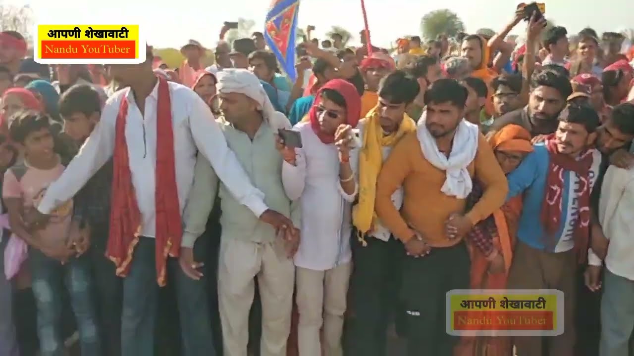 नदी(केड) में प्राचीन सूरजगढ़ निशान पदयात्रा Nadi(ked) mein pracheen surajgarh nishan padyatra