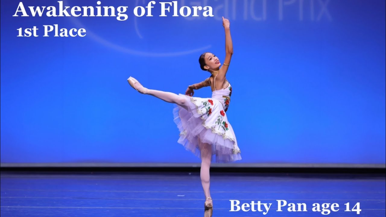 YAGP 2023 season Los Angeles Junior 1st place        age 14  Betty Pan Awakening of flora