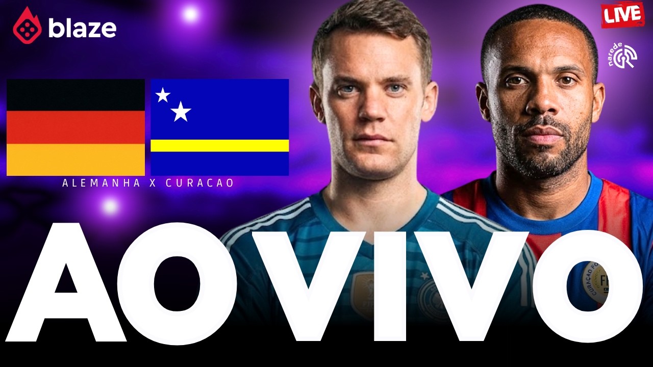 🔴 ALEMANHA X CURA&Ccedil;AO AO VIVO | LIVE - REACT DE JOGO AO VIVO DA COPA DO MUNDO 2026