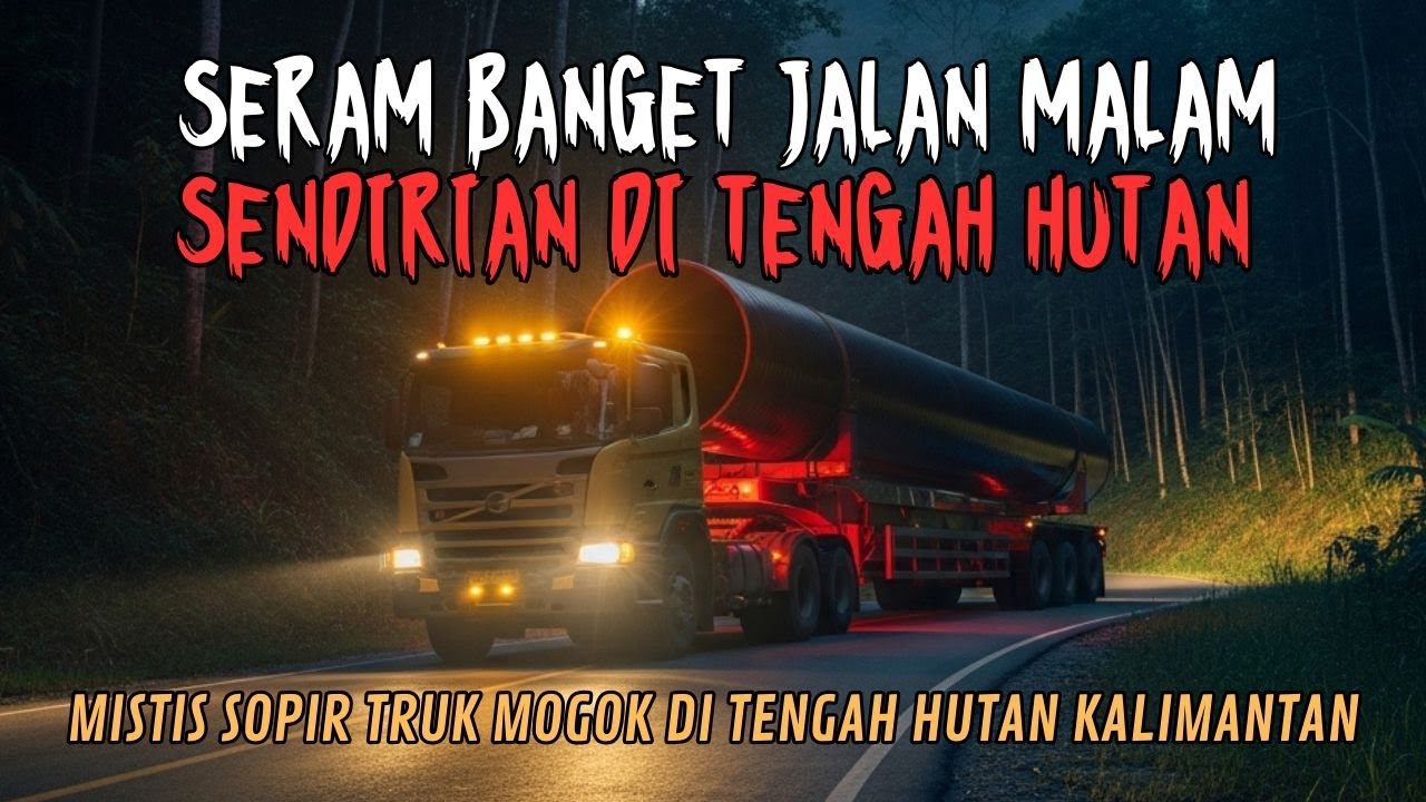 PERJALANAN TENGAH MALAM PALING ANEH SOPIR SENDIRIAN DI TENGAH HUTAN