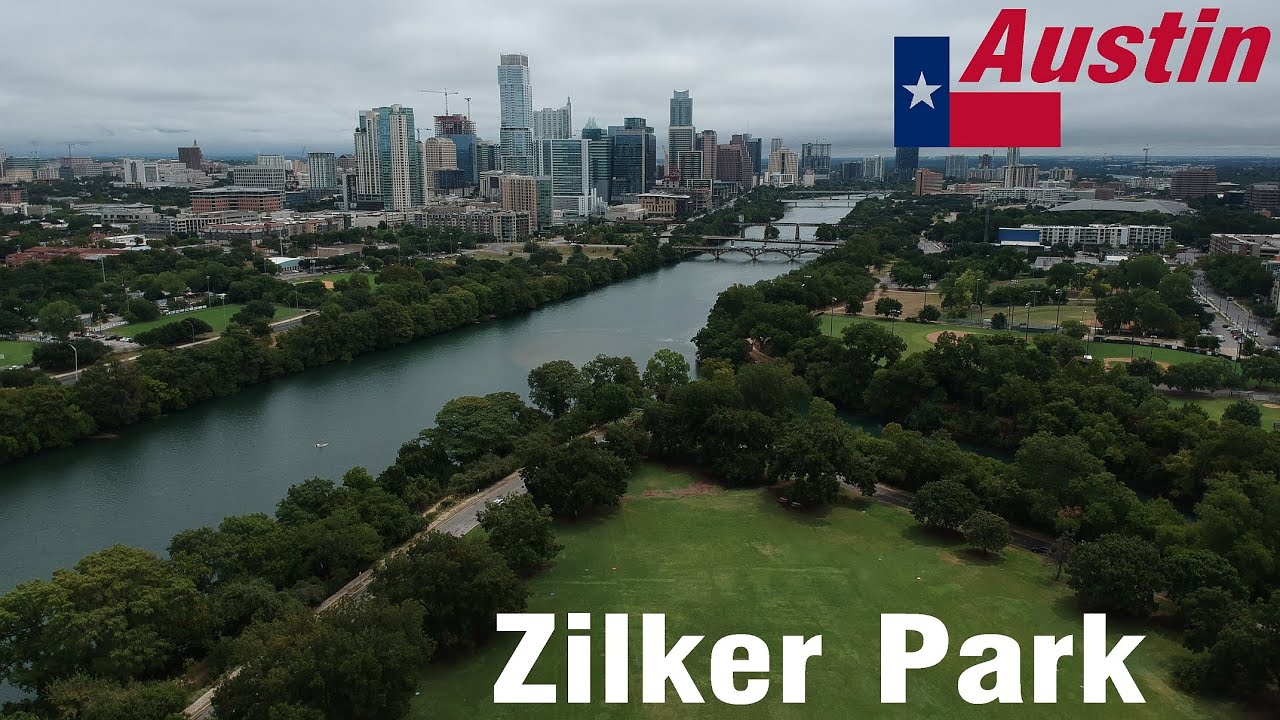 Zilker Park, Austin, Texas - Drone Flight 2020
