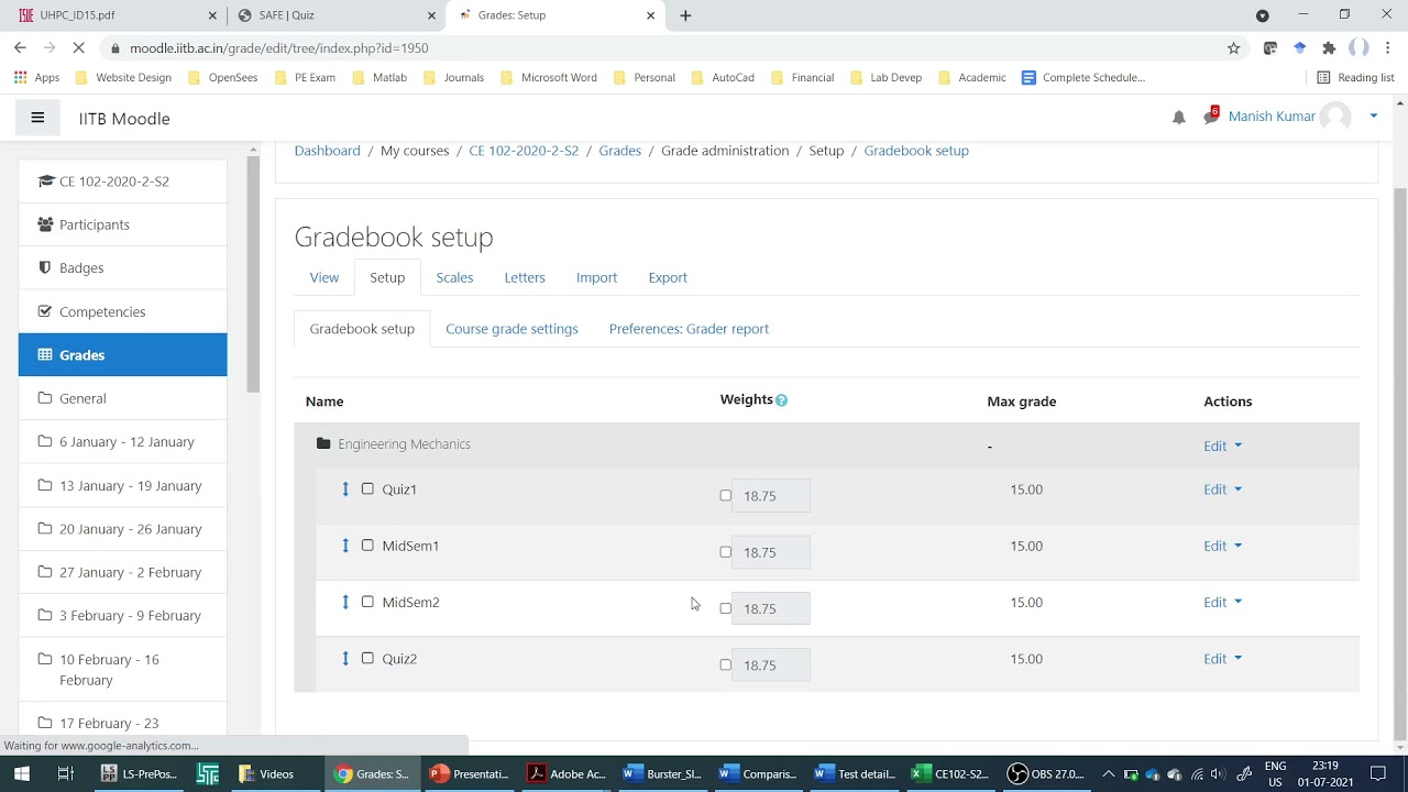 Moodle Marks Upload