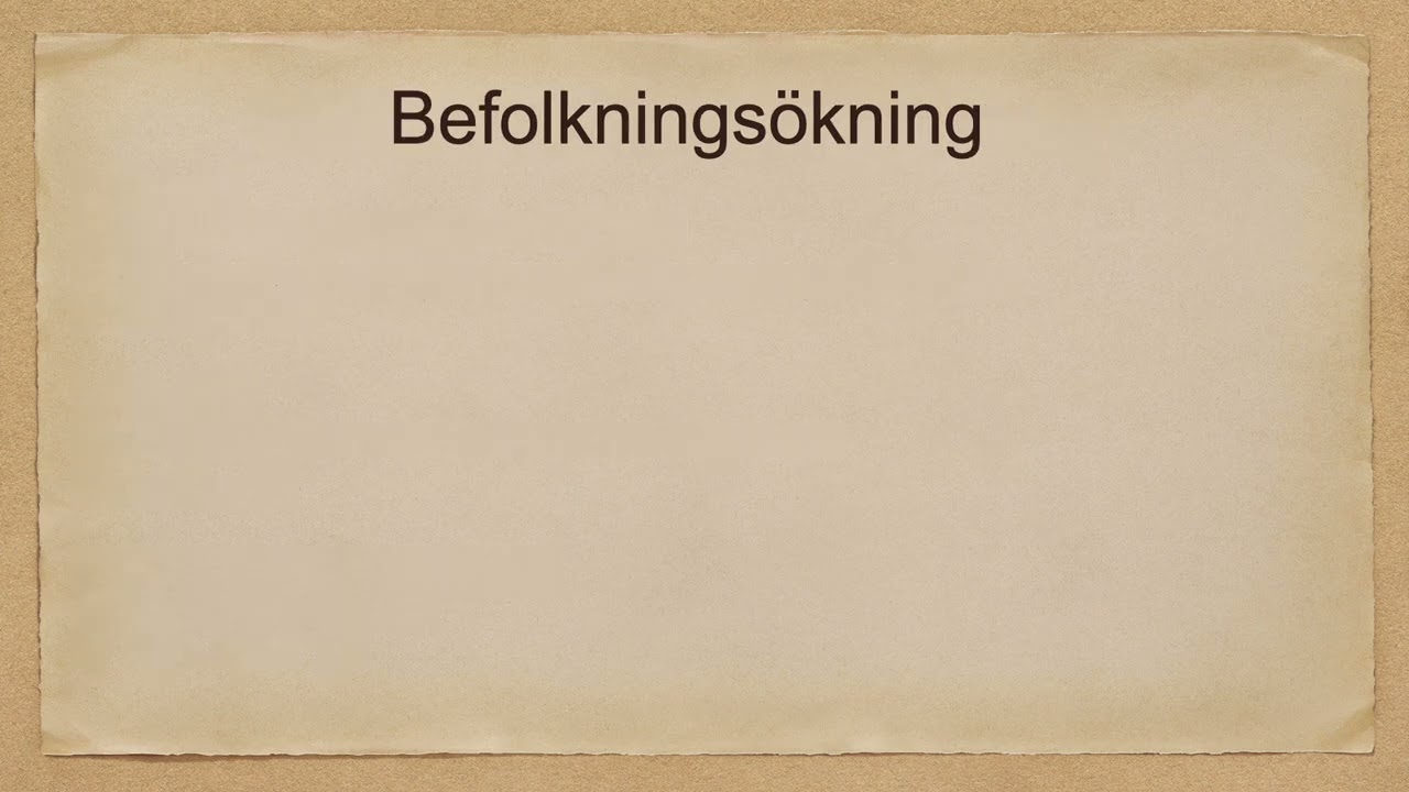 Modell över befolkningstillväxt