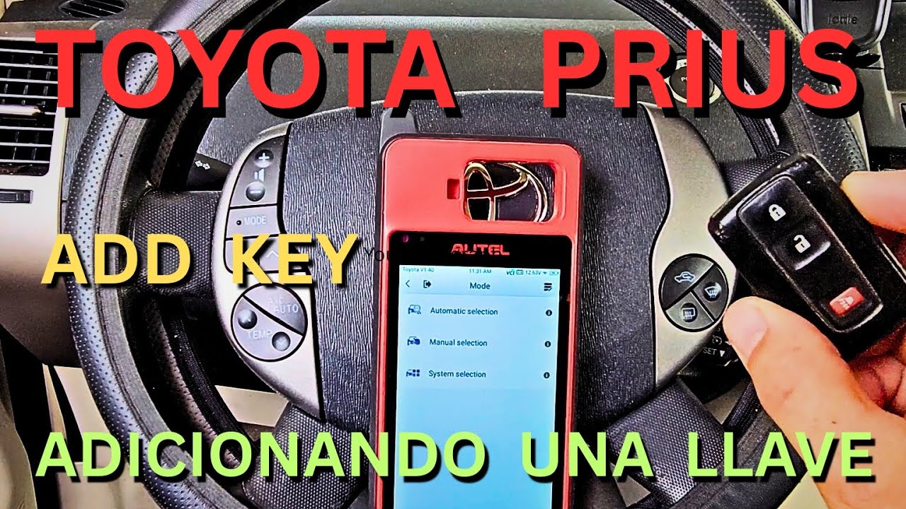 Toyota Prius 🚗 Adicionar una llave 🔧 Paso a paso #km100 #toyota #prius #keytoolmaxpro